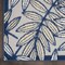 Homeroots 4 x 6 ft. Ivory & Navy Leaves Indoor & Outdoor Area Rug 384880 - alternate 5